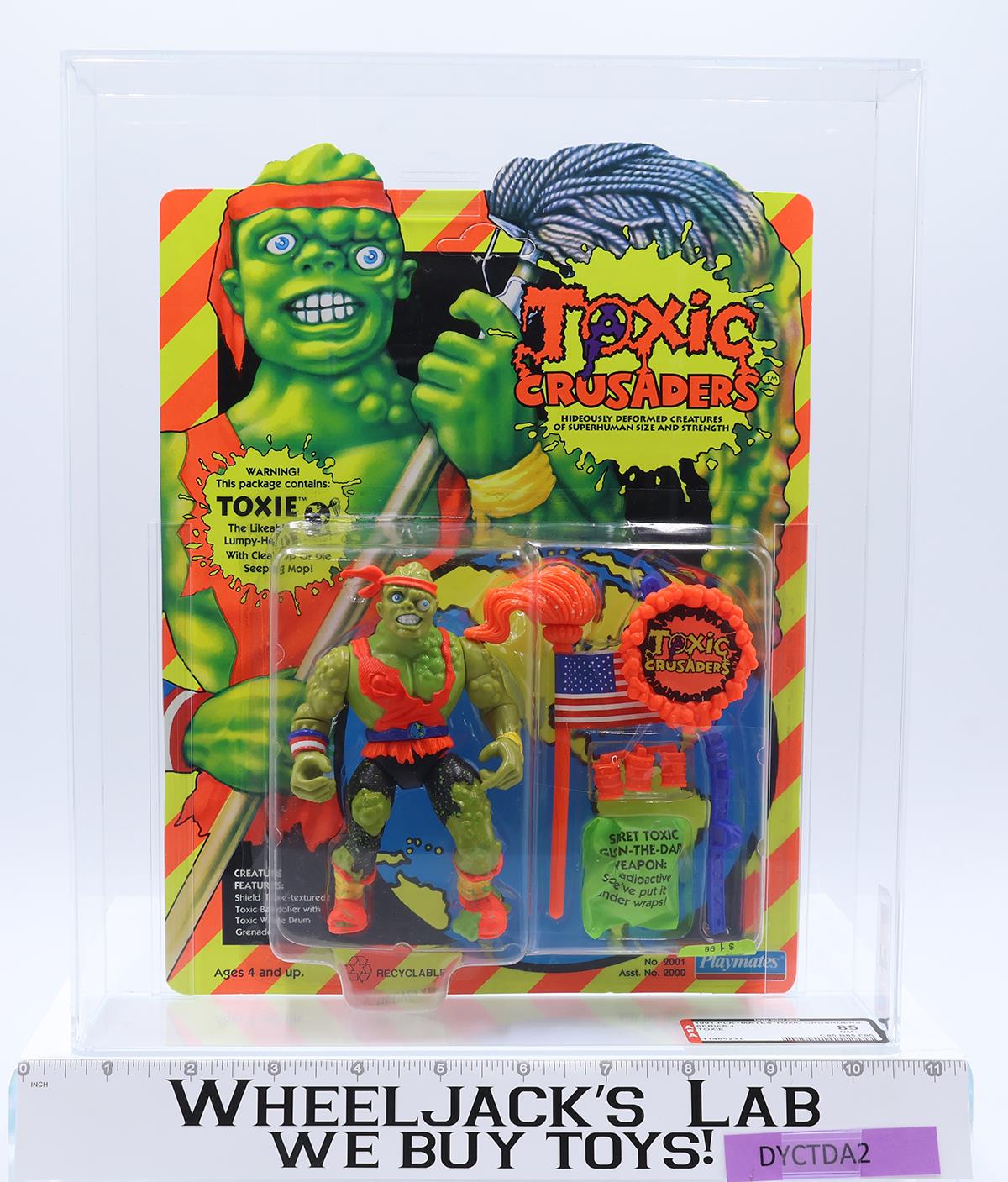Toxie AFA GRADED 85 85/85/85 Toxic Crusaders 1991 Playmates Unpunched NEW SEALED