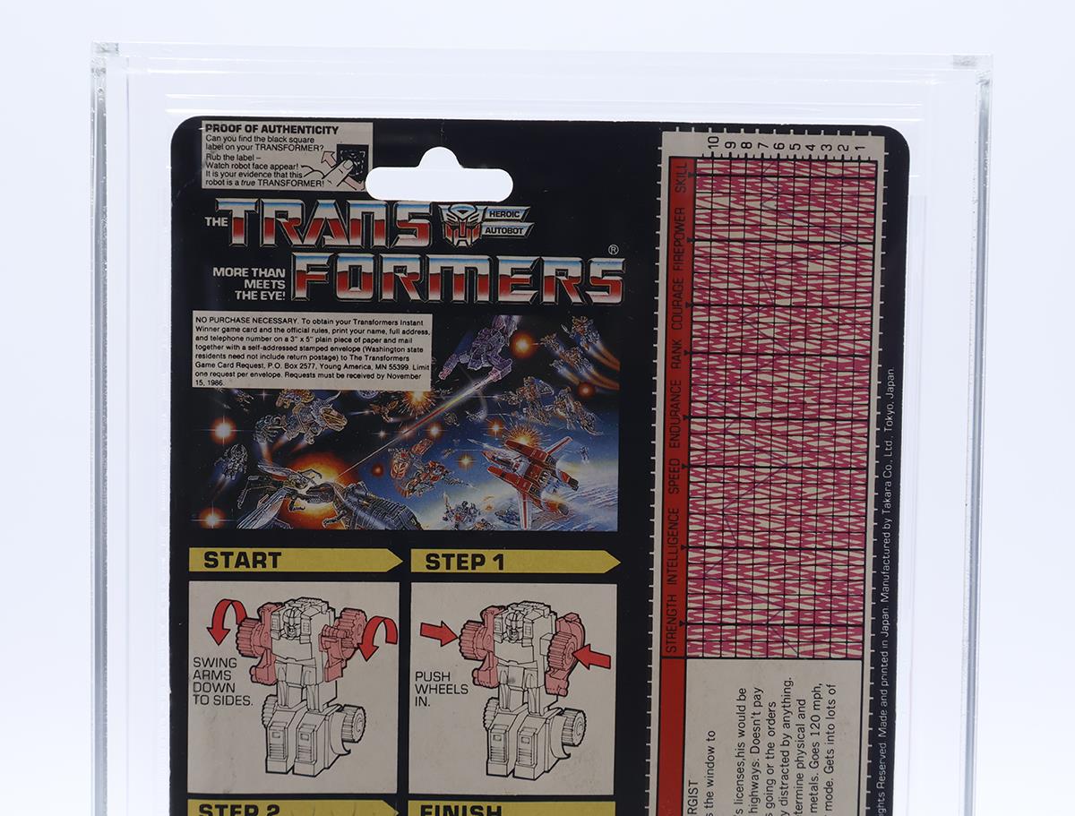 Swerve W/ Patch AFA GRADED 85 80/90/90 Transformers 1986 Hasbro NEW SEALED