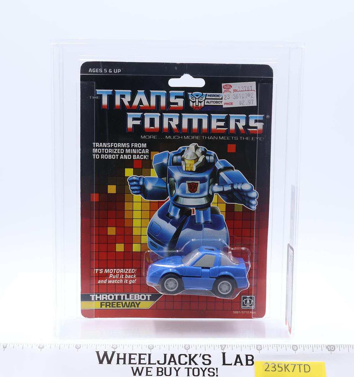 Freeway AFA GRADED 80+ 80/85/90 G1 Transformers 1987 Hasbro NEW SEALED