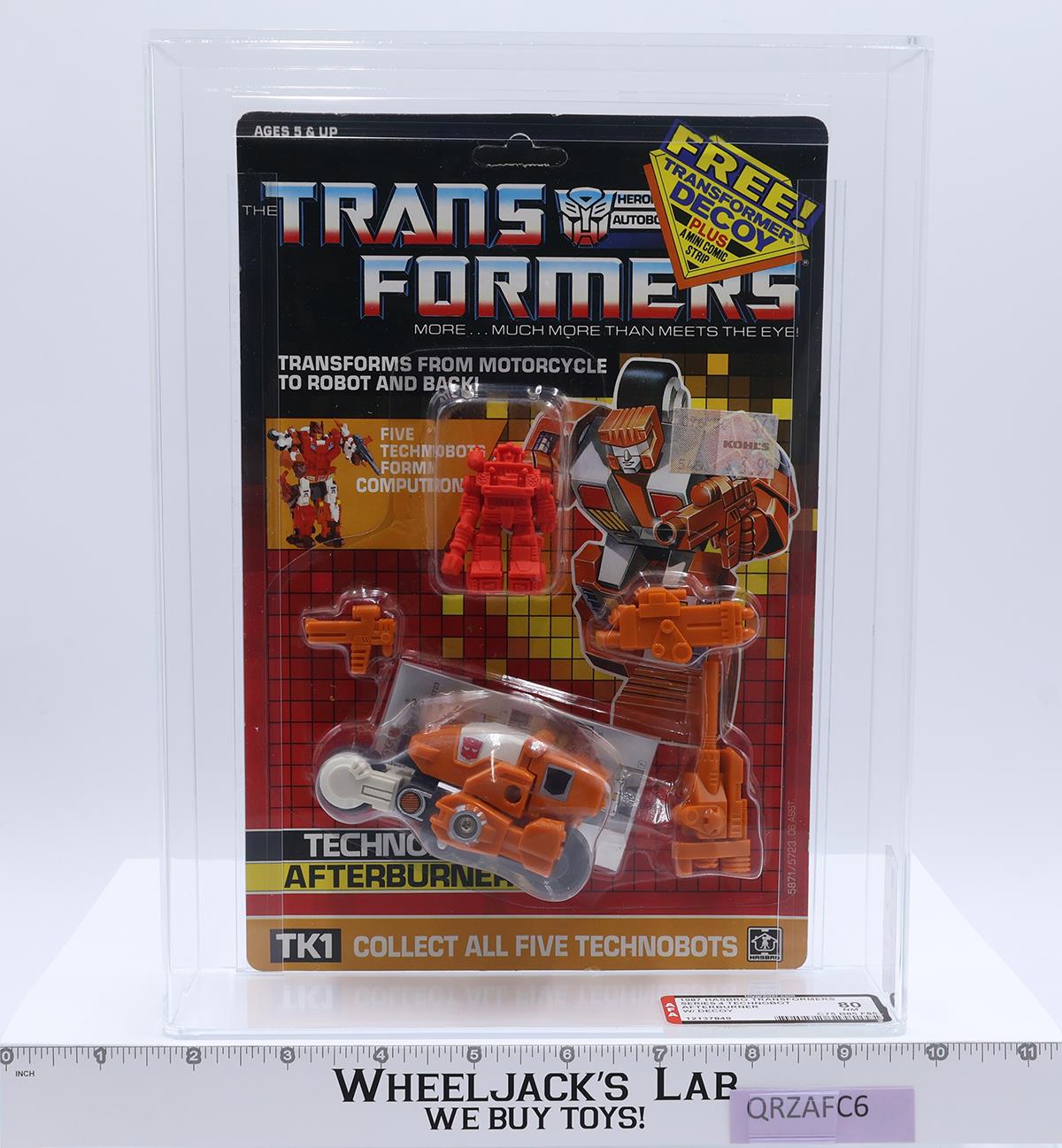 Afterburner W/ Decoy AFA GRADED 80 75/85/85 G1 Transformers Hasbro NEW SEALED