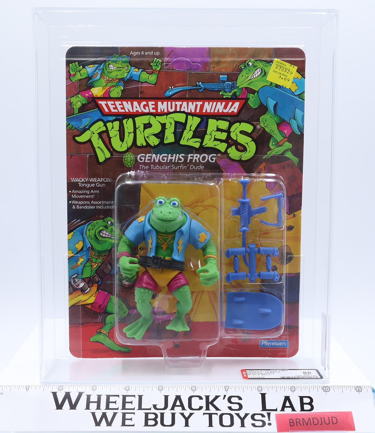 Genghis Frog Black Belt AFA HIGHEST GRADED 85 85/85/80 TMNT Playmates NEW SEALED