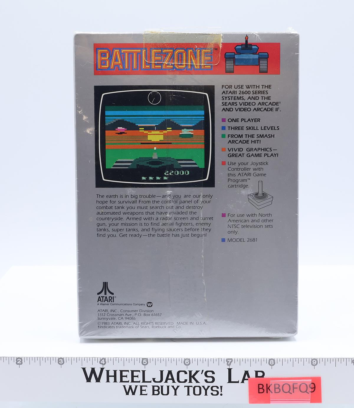 Battlezone Atari 2600 1983 NEW SEALED Video Game Cartridge