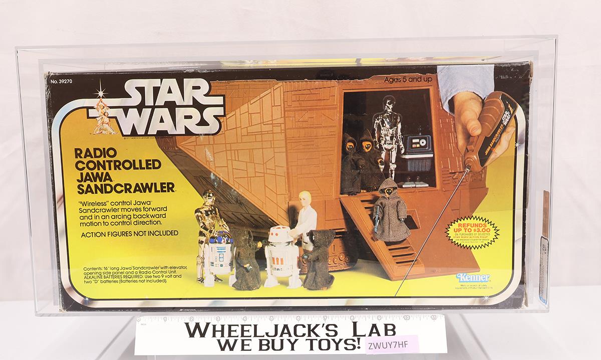 Radio Controlled Jawa Sandcrawler AFA Qualified 70 Star Wars 1979 Kenner Vehicle