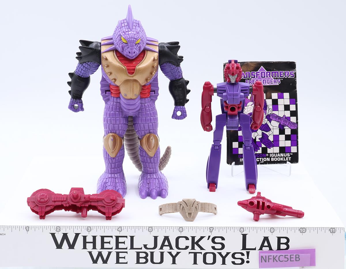 Iguanus Pretender 100% Complete Vintage 1988 G1 Transformers Hasbro