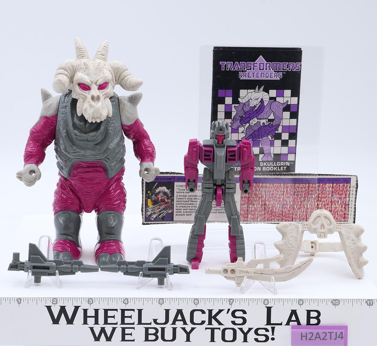 Skullgrin Pretender 100% Complete Vintage 1988 G1 Transformers Hasbro