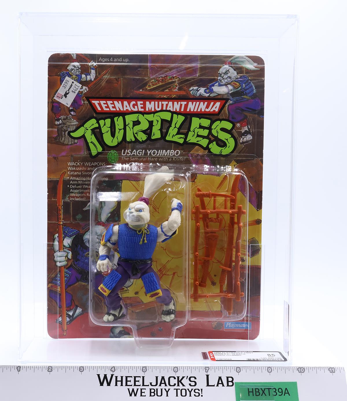 Usagi Yojimbo AFA GRADED 85 85/85/85 TMNT 19-Back 1989 Playmates NEW