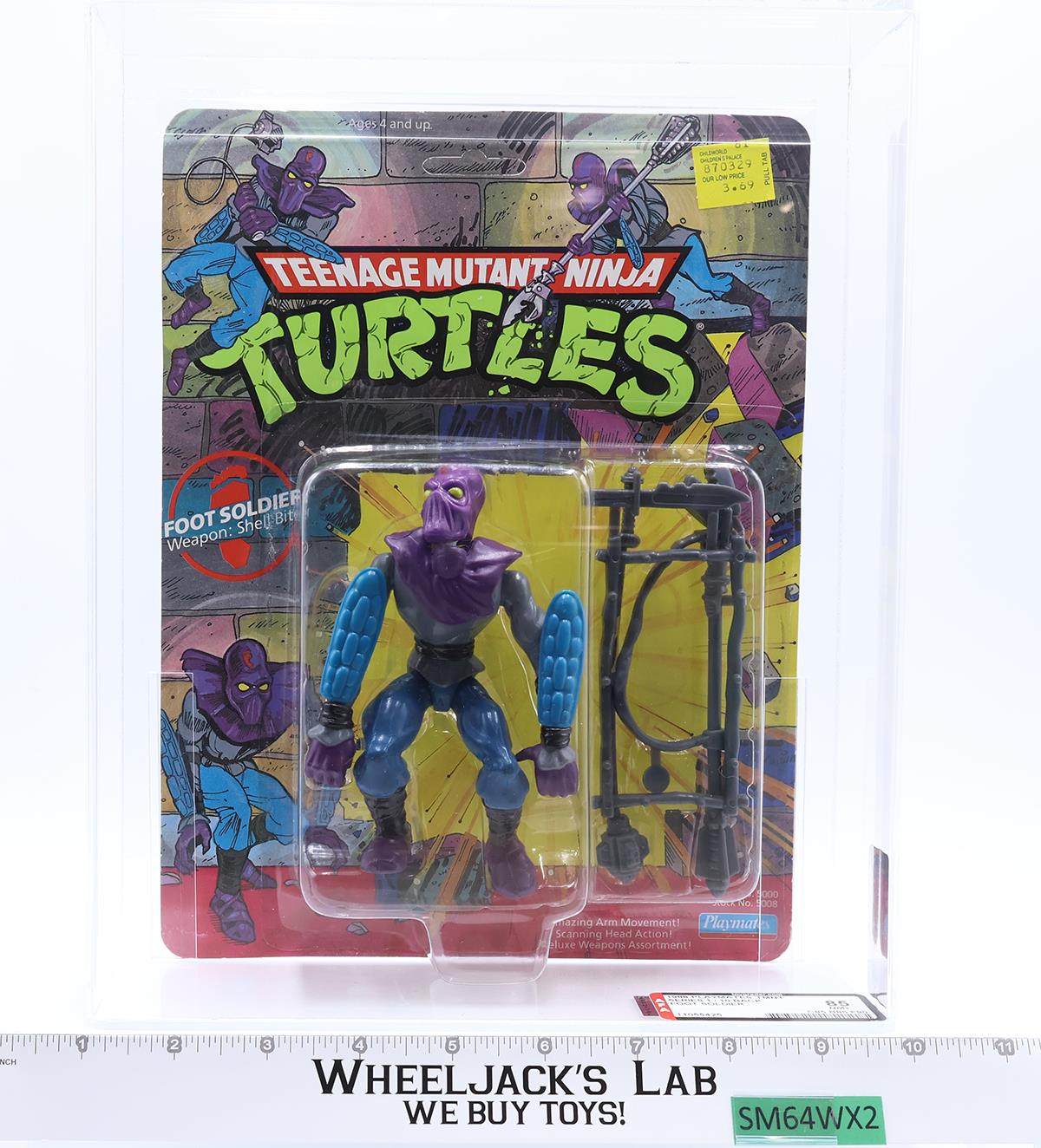 Foot Soldier AFA GRADED 85 85/85/90 TMNT 10-Back 1988 Playmates NEW SEALED