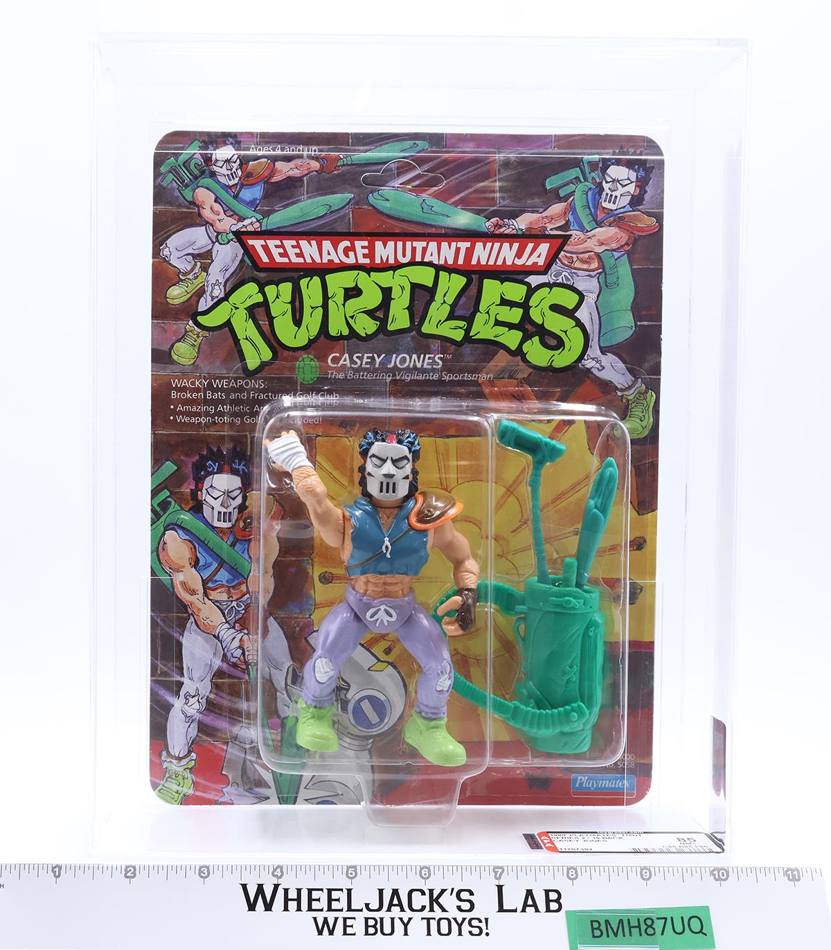 Casey Jones AFA GRADED 85 85/80/80 TMNT 19-Back 1989 Playmates NEW SEALED