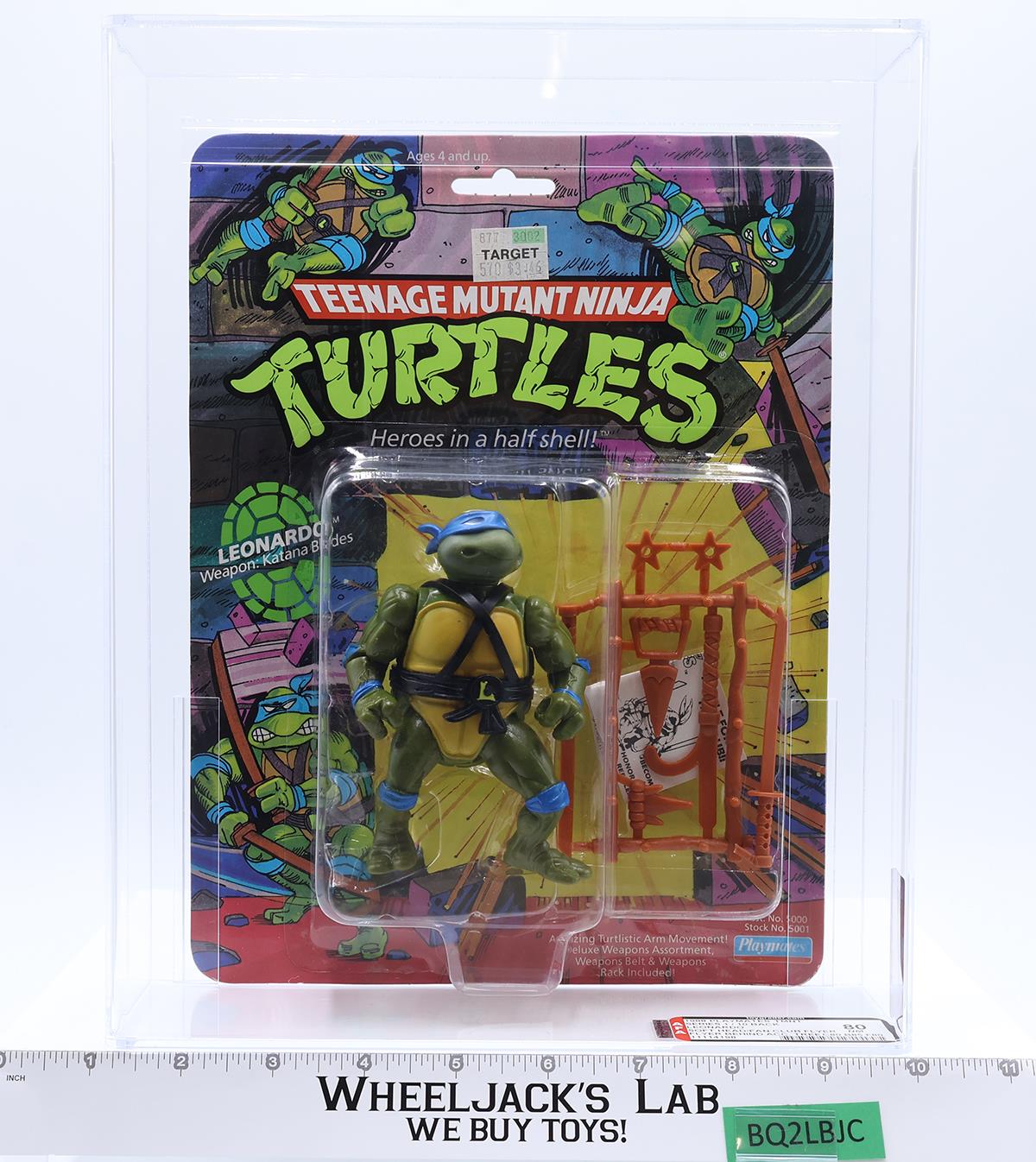 Leonardo Soft Head Fan Club Flyer 80 80/85/80 TMNT 10-Back Playmates NEW SEALED