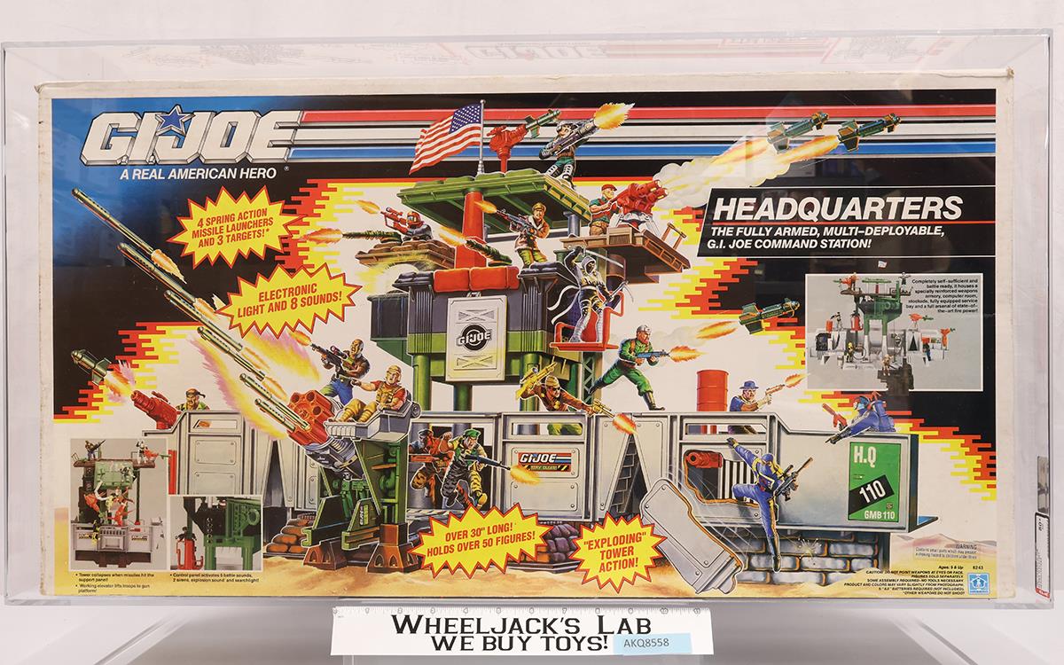 Headquarters AFA GRADED 80+ GI Joe 1992 Hasbro Playset NEW SEALED
