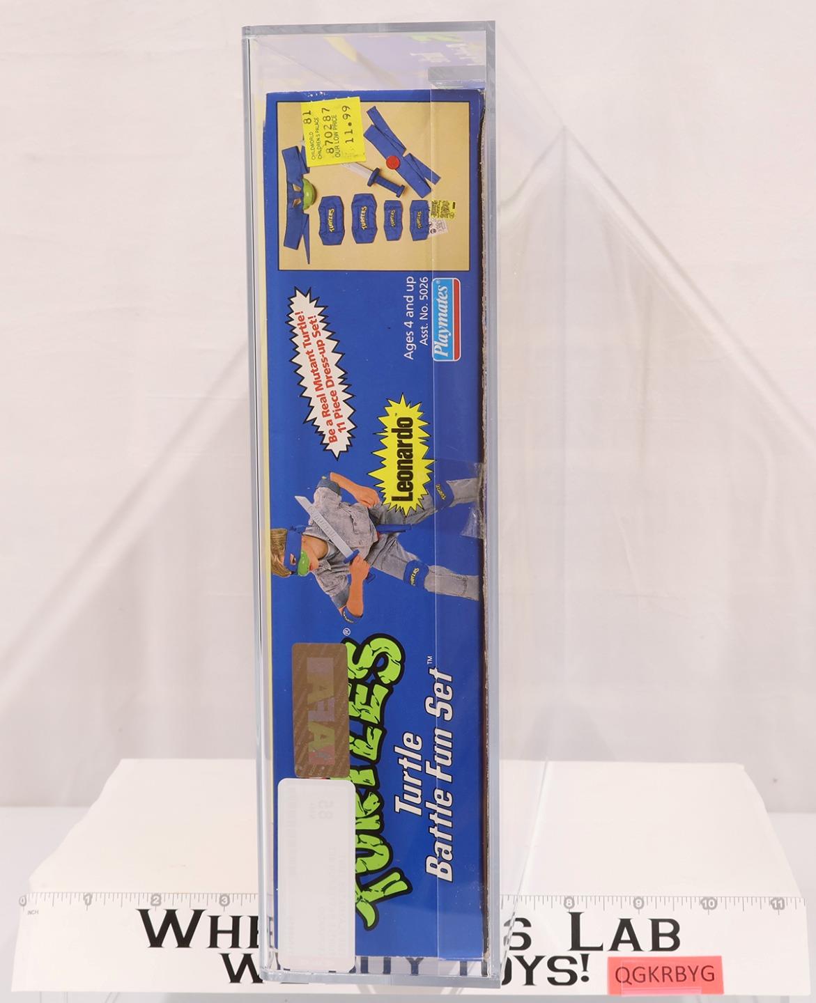 Leonardo Turtle Battle Fun Set AFA HIGHEST GRADED 85 POP 1 TMNT Playmates NEW