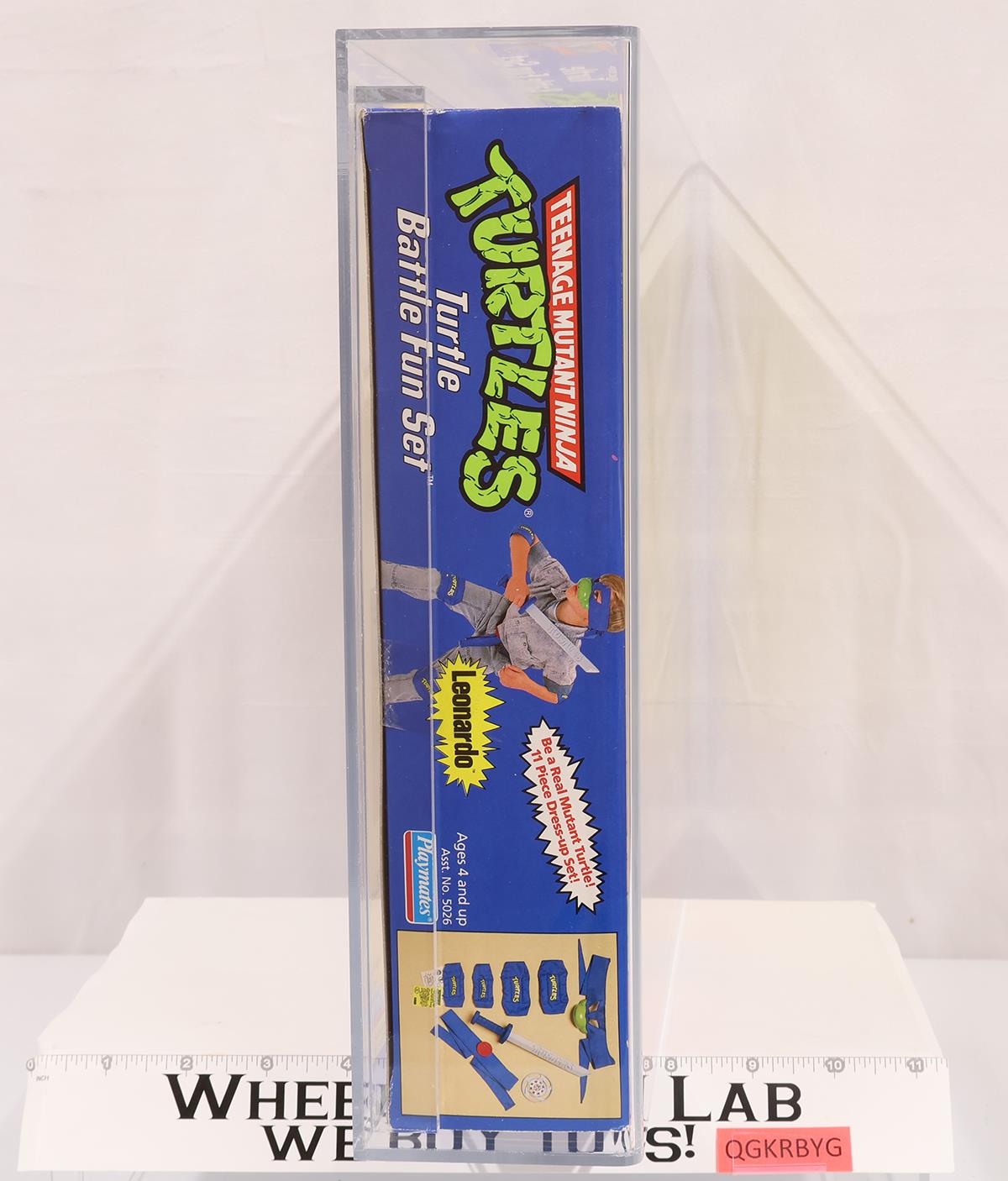 Leonardo Turtle Battle Fun Set AFA HIGHEST GRADED 85 POP 1 TMNT Playmates NEW