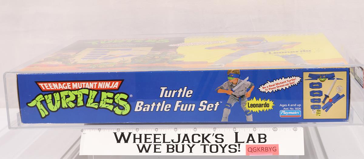 Leonardo Turtle Battle Fun Set AFA HIGHEST GRADED 85 POP 1 TMNT Playmates NEW