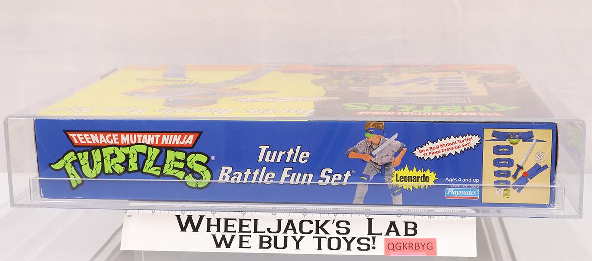 Leonardo Turtle Battle Fun Set AFA HIGHEST GRADED 85 POP 1 TMNT Playmates NEW
