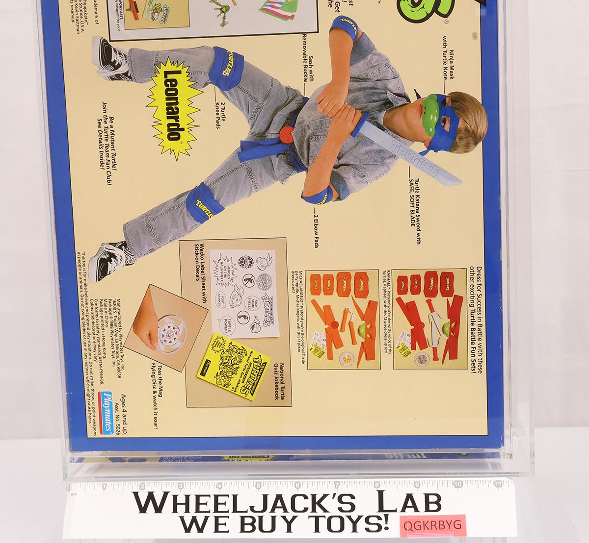 Leonardo Turtle Battle Fun Set AFA HIGHEST GRADED 85 POP 1 TMNT Playmates NEW