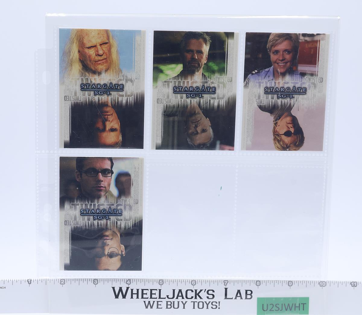 Set of 4 Stargate SG-1 Twisted Rittenhouse Cards TW1 TW2 TW4 TW6