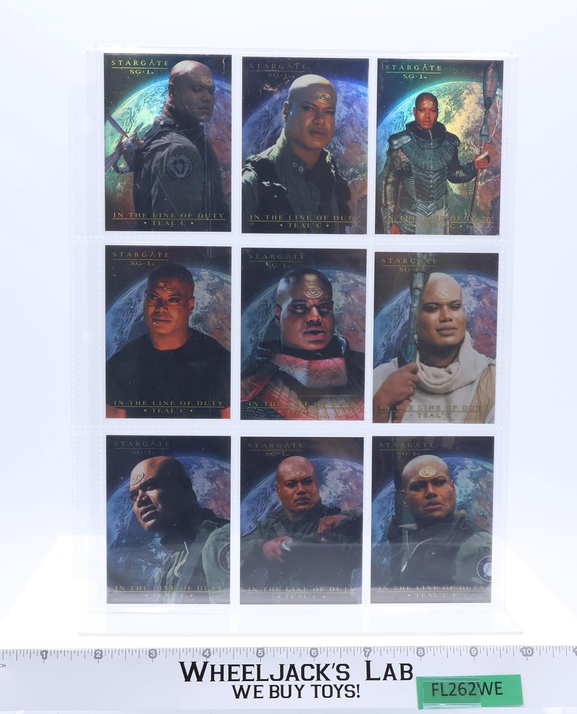 Teal'C Complete Chase Set 1-9 Stargate In the Line of Duty Rittenhouse Cards
