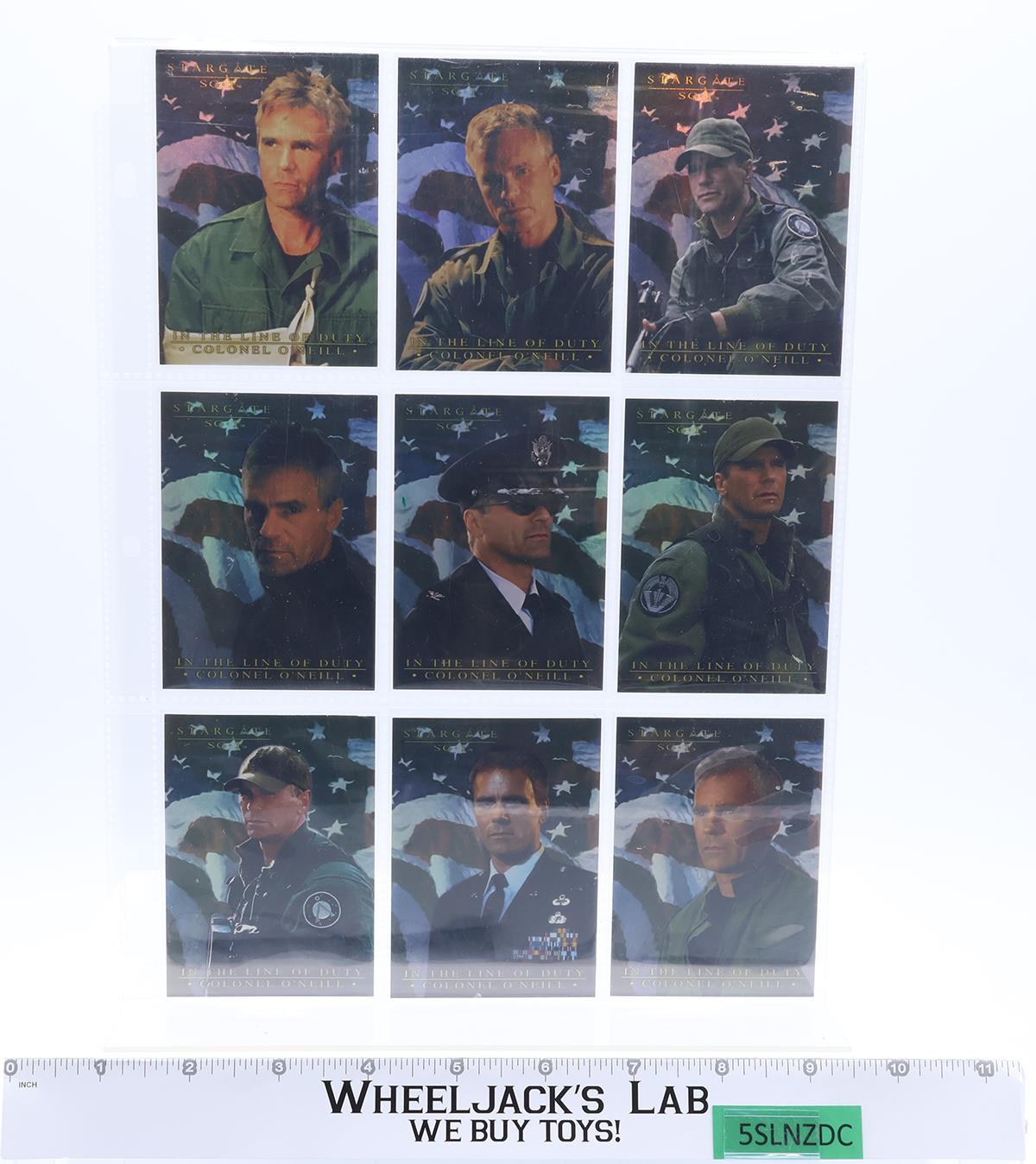 Colonel O'Neill Complete Chase Set 1-9 Stargate In the Line of Duty Rittenhouse