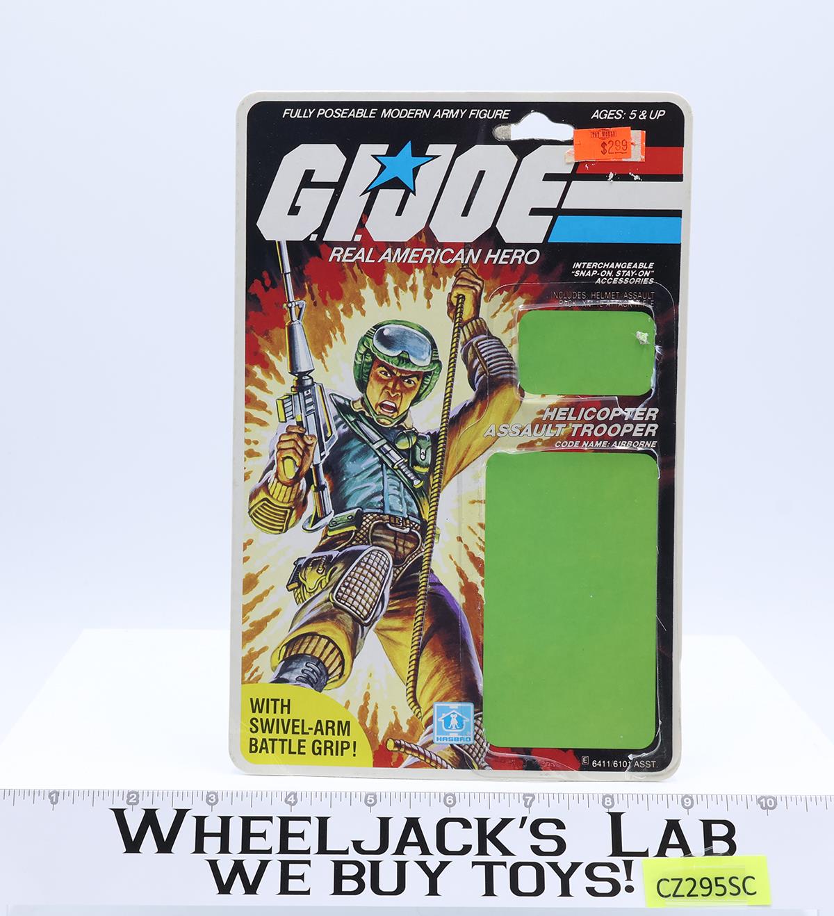 Airborne V1 100% Complete 32 Cardback G.I. Joe 1983 Hasbro Vintage Action Figure