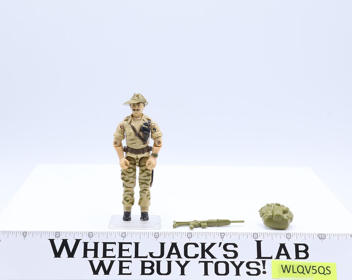 Recondo 100% Complete W/ Cardback 34 V1 GI Joe 1984 Action Figure Vintage Hasbro