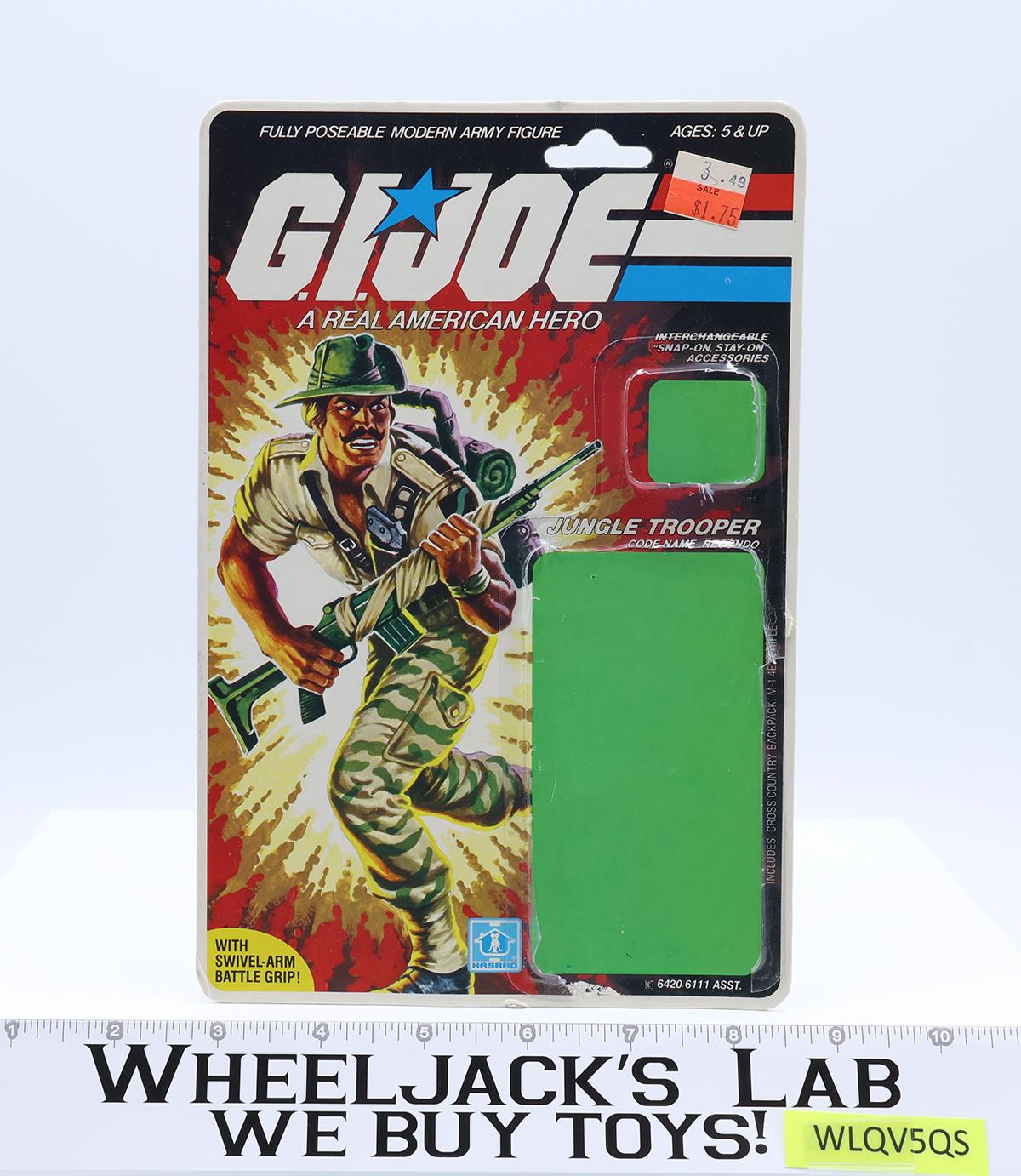 Recondo 100% Complete W/ Cardback 34 V1 GI Joe 1984 Action Figure Vintage Hasbro