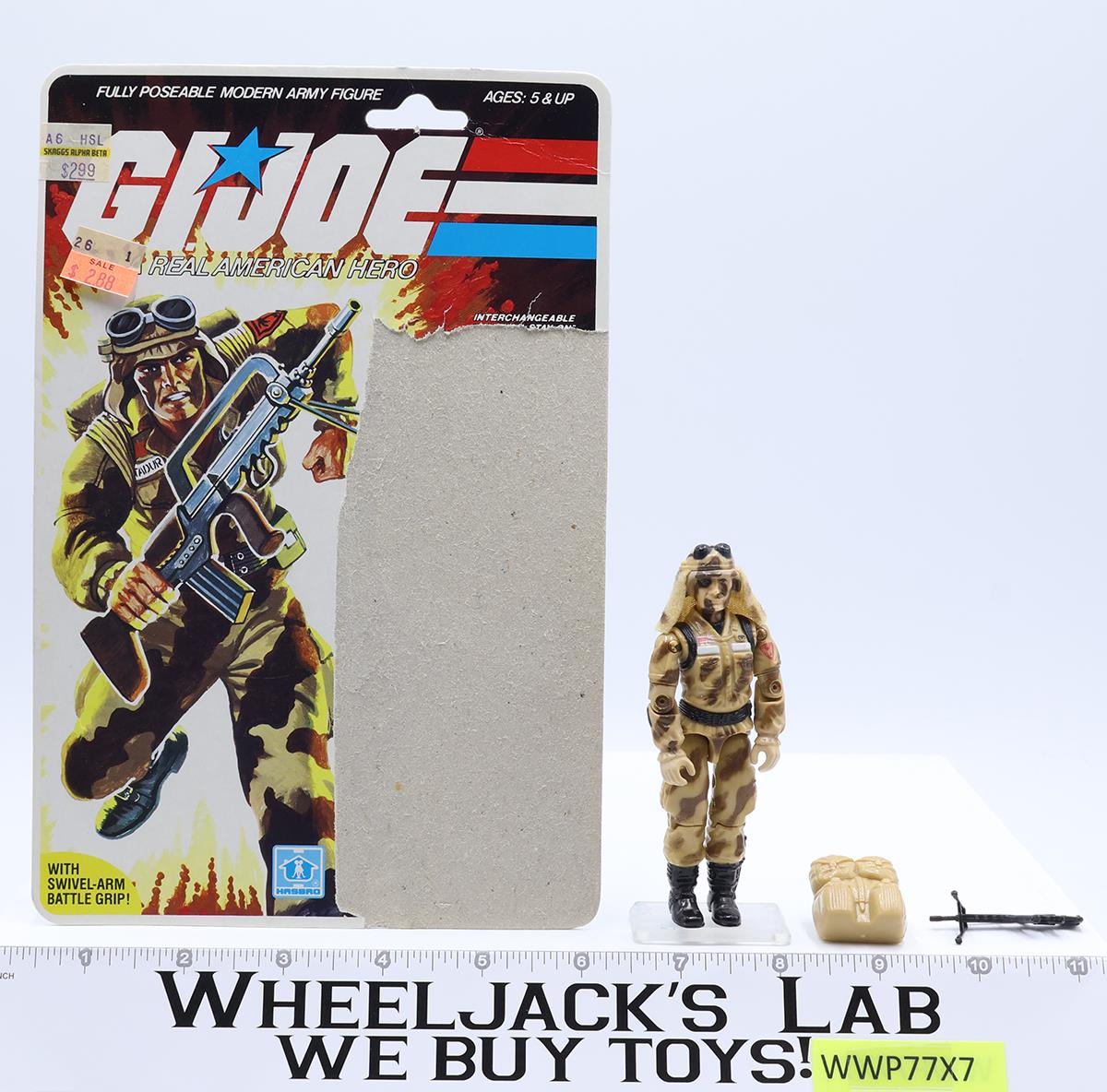 Dusty V1 100% Complete W/ Cardback 1985 G.I. Joe Hasbro Vintage Action Figure