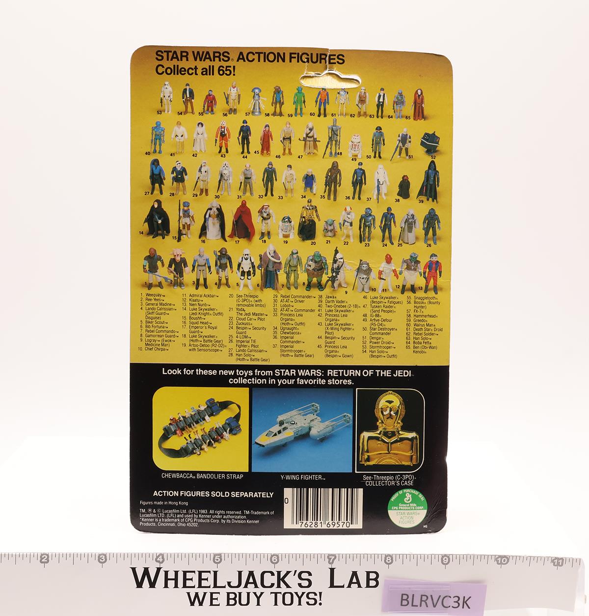 Gamorrean Guard 65 Back-B Star Wars ROTJ Kenner Action Figure NEW MOSC SEALED