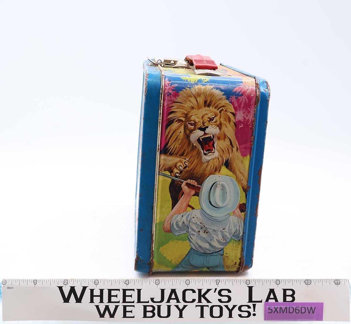 Chuck Connors Starring In Cowboy In Africa Metal Lunch Box 1968 King-Seeley