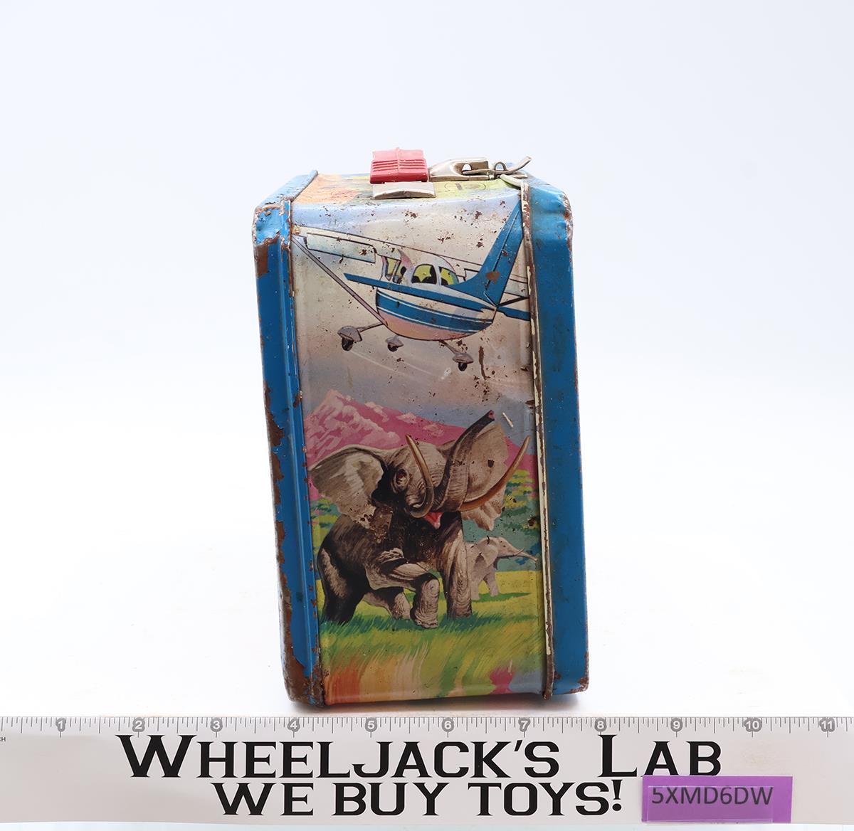 Chuck Connors Starring In Cowboy In Africa Metal Lunch Box 1968 King-Seeley