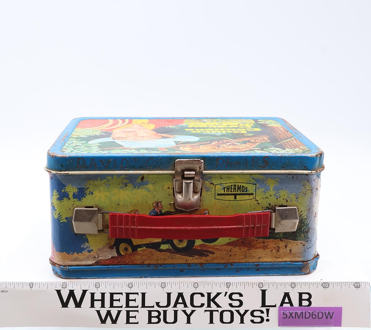 Chuck Connors Starring In Cowboy In Africa Metal Lunch Box 1968 King-Seeley