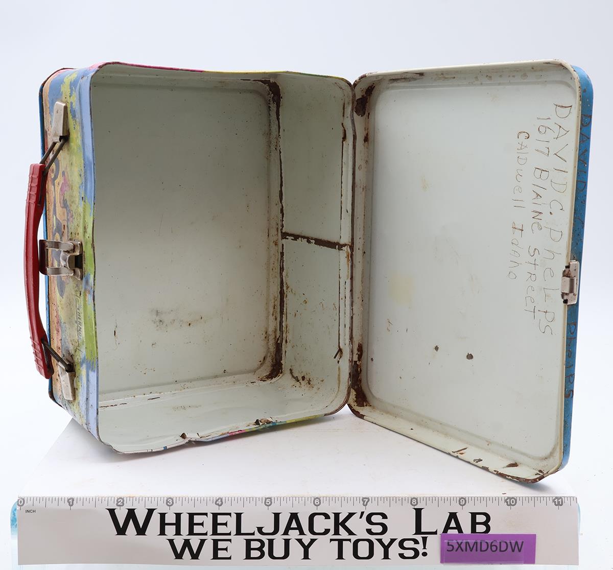 Chuck Connors Starring In Cowboy In Africa Metal Lunch Box 1968 King-Seeley