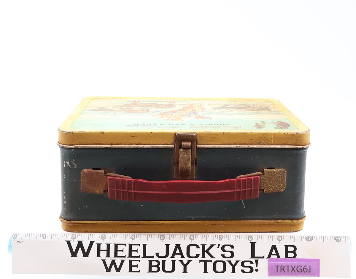 Roy Rogers and Dale Evans Double R Bar Ranch Metal Lunch Box ONLY 1950s Vintage