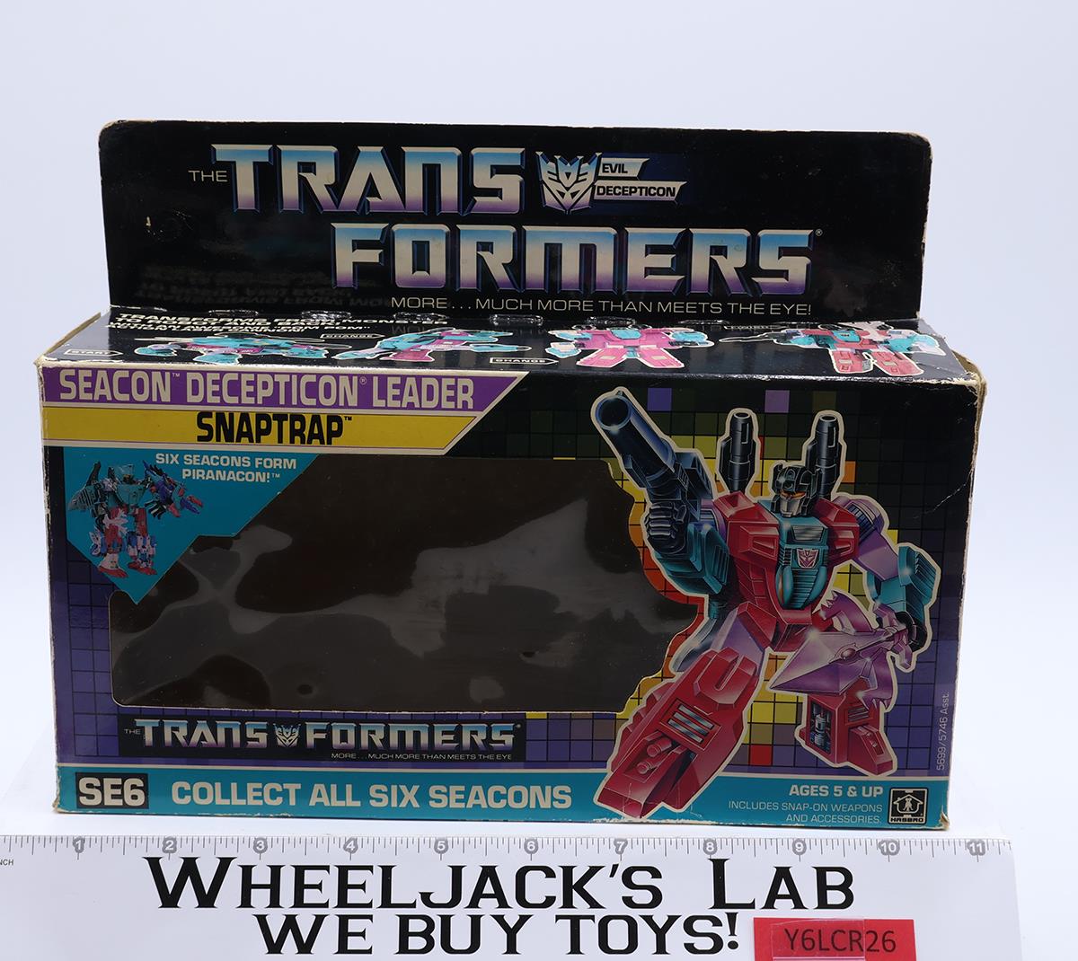 Snaptrap EMPTY BOX 1988 Vintage Hasbro G1 Transformers Action Figure