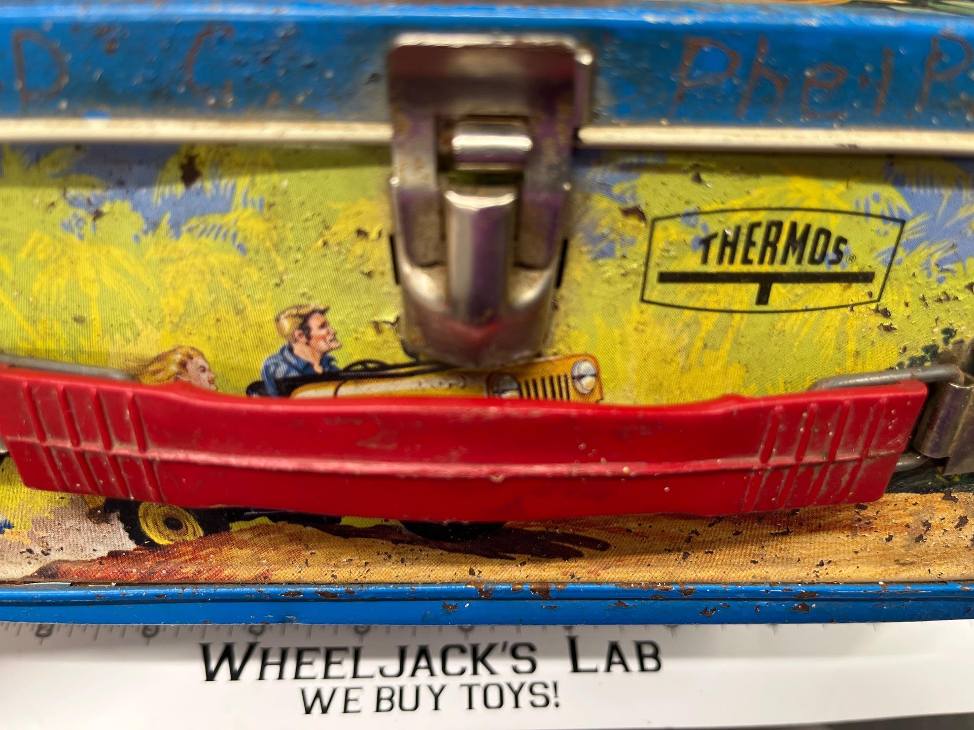 Chuck Connors Starring In Cowboy In Africa Metal Lunch Box 1968 King-Seeley