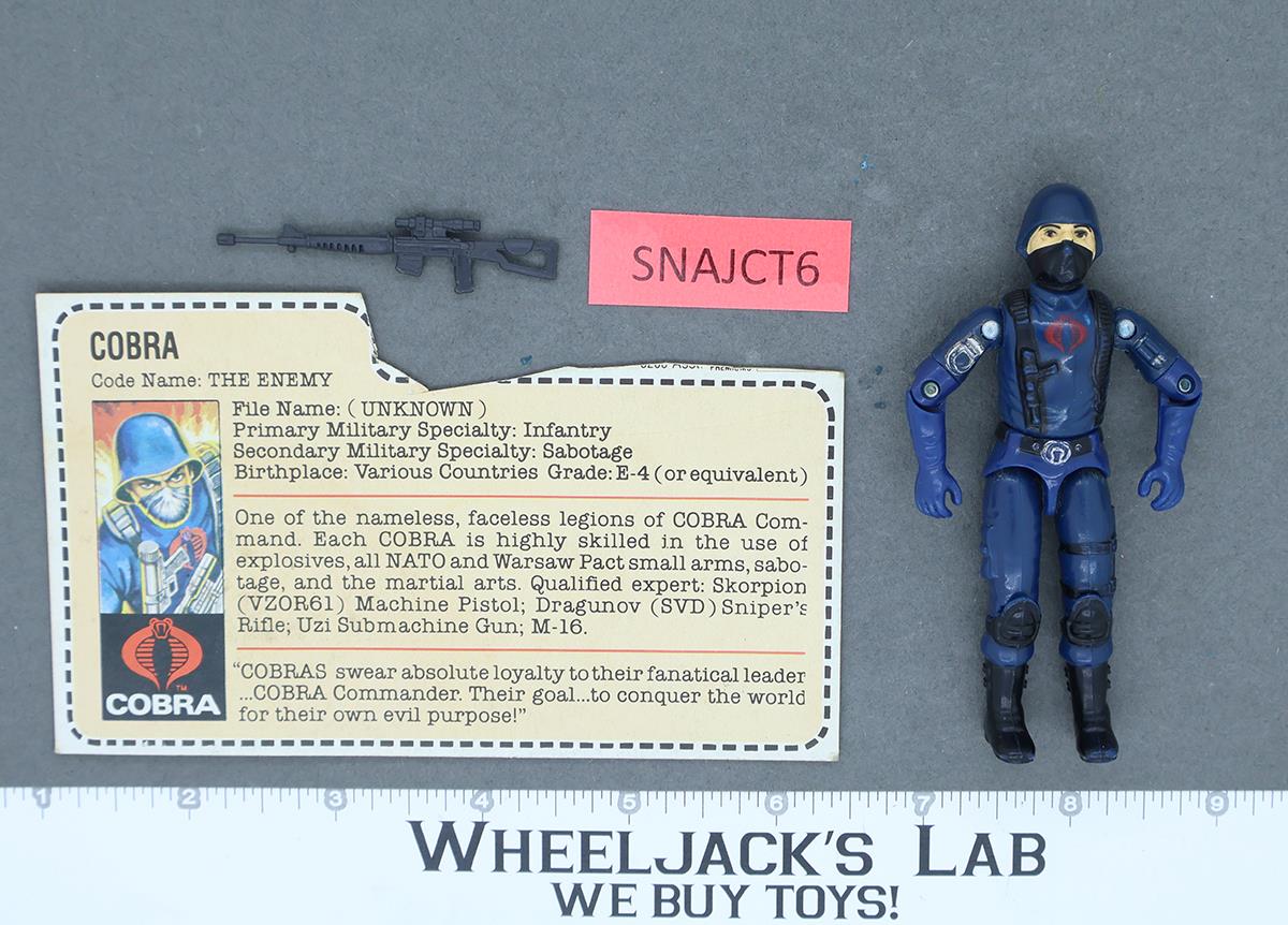 Cobra V1.5 RED CARD BACK 100% Complete G.I. Joe 1983 Hasbro Vintage Figure