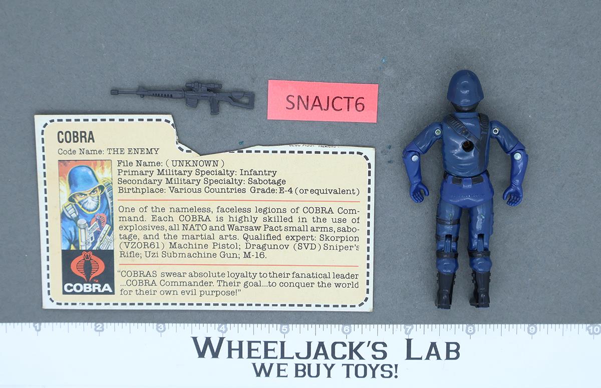 Cobra V1.5 RED CARD BACK 100% Complete G.I. Joe 1983 Hasbro Vintage Figure