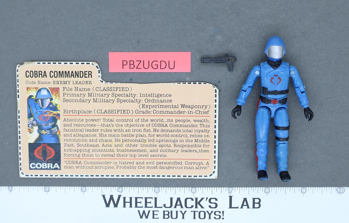 Cobra Commander Mickey Mouse RED CARDBACK Complete G.I. Joe 1982 Hasbro Figure