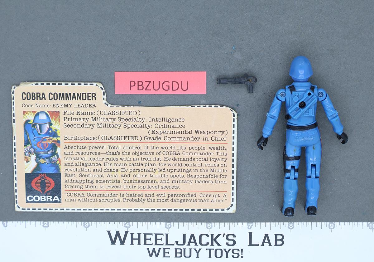 Cobra Commander Mickey Mouse RED CARDBACK Complete G.I. Joe 1982 Hasbro Figure