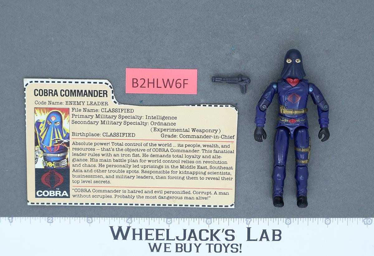 Cobra Commander V2 100% Complete RED CARD BACK G.I. Joe 1984 Hasbro Vintage