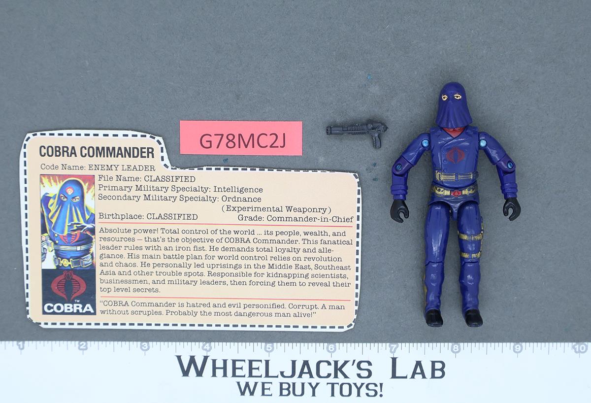 Cobra Commander V2 100% Complete RED CARD BACK G.I. Joe 1984 Hasbro Vintage