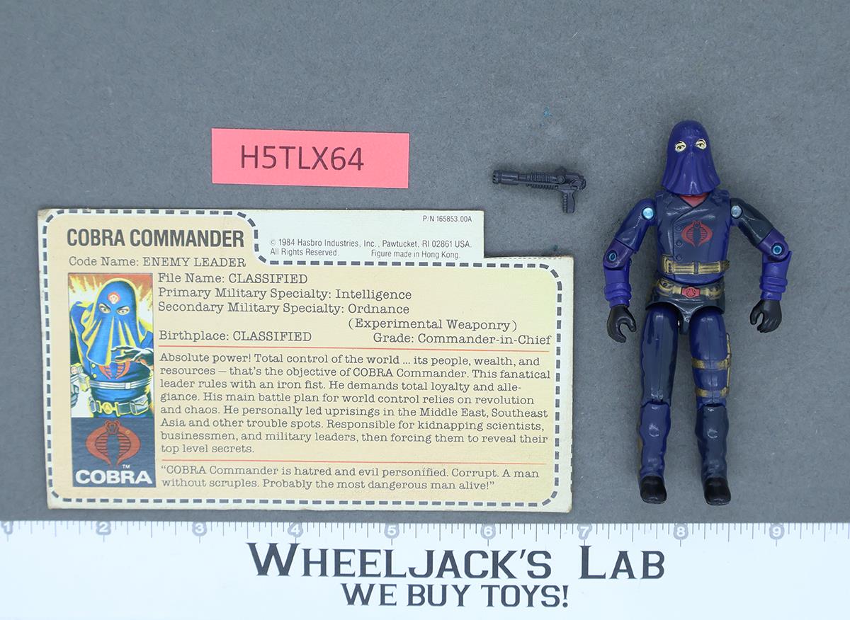 Cobra Commander V2 100% Complete RED CARD BACK G.I. Joe 1984 Hasbro Vintage