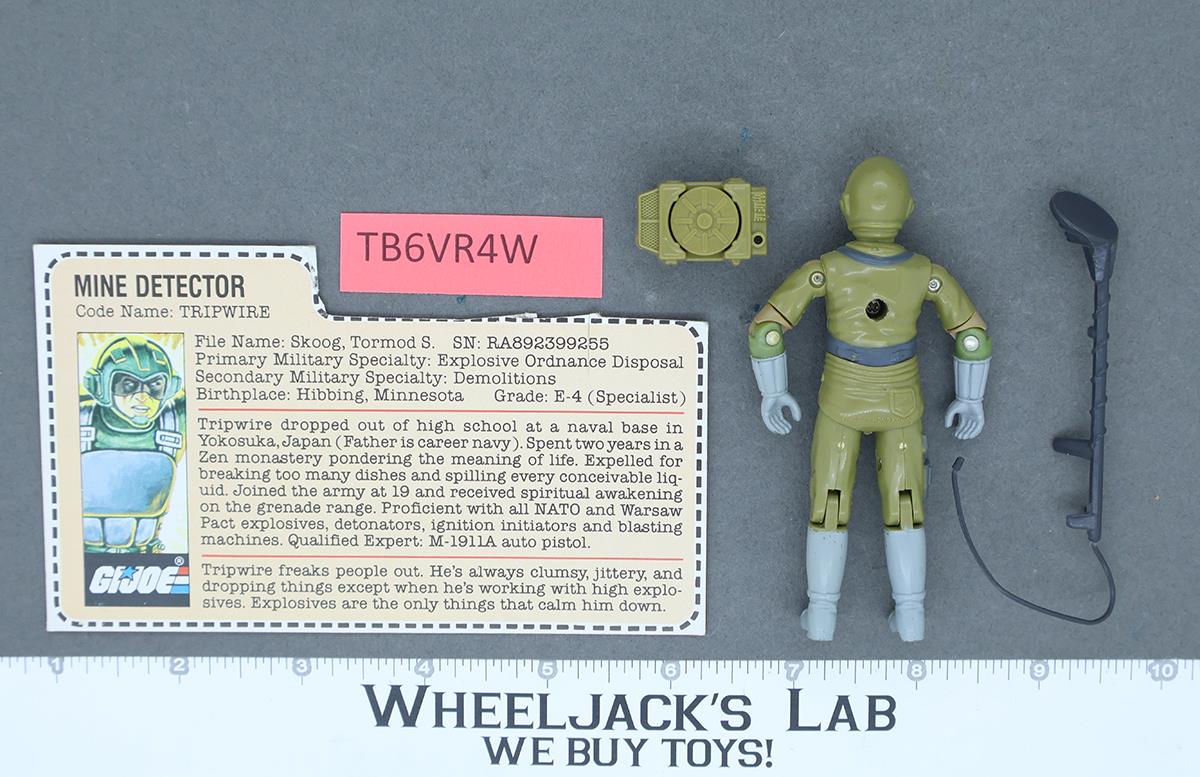 Tripwire V1 RED CARD BACK Complete G.I. Joe 1983 Hasbro Vintage Action Figure