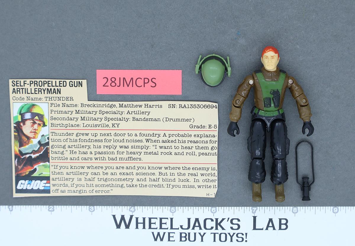 Thunder V1 RED CARD BACK 100% Complete G.I. Joe 1984 Hasbro Vintage Figure