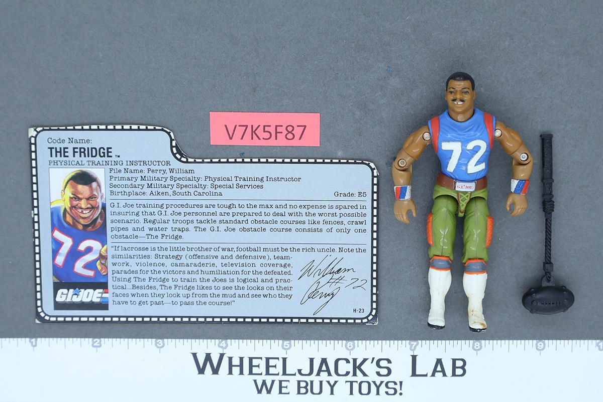 The Fridge V1 100% Complete RED CARD BACK G.I. Joe 1986 Hasbro Vintage Figure