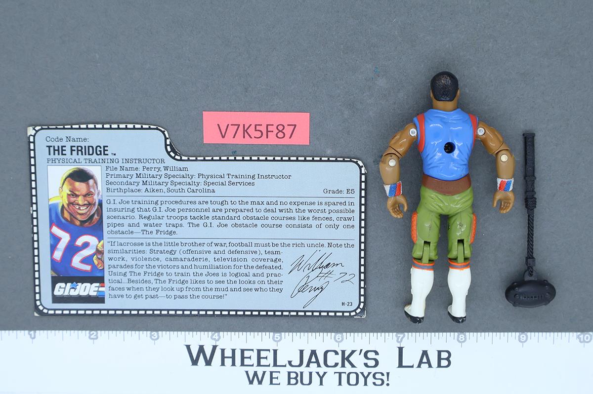 The Fridge V1 100% Complete RED CARD BACK G.I. Joe 1986 Hasbro Vintage Figure