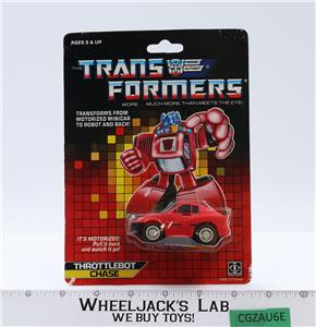 Chase G1 Transformers Hasbro 1986 Vintage Action Figure MOSC NEW