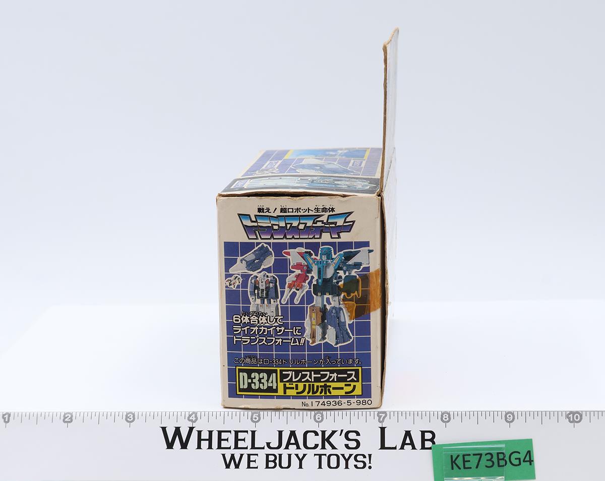 D-334 Drillhorn Liokaiser Complete G1 Transfomers Japan Takara Action Figure