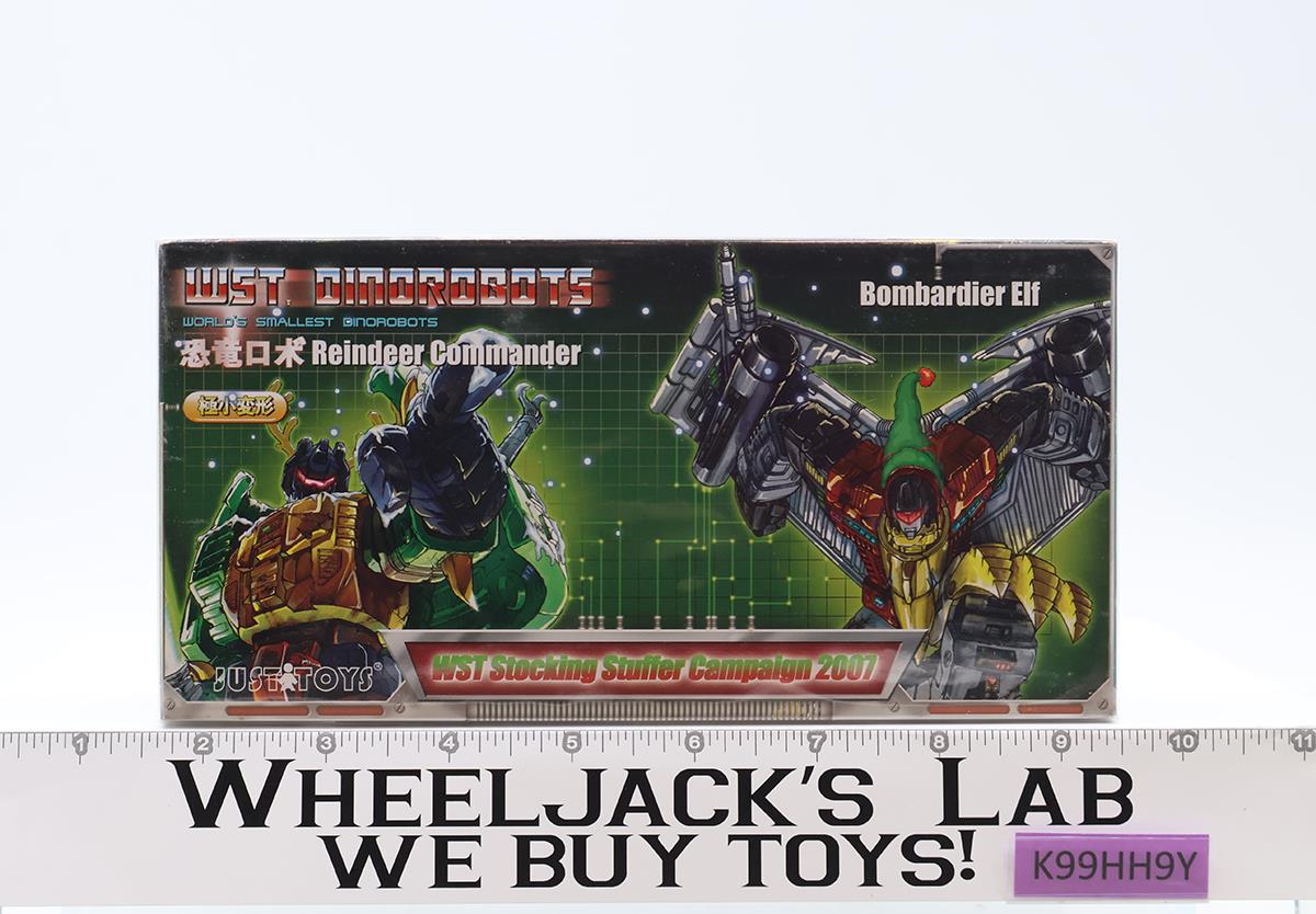 Reindeer Commander + Bombardier Elf WST Dinorobots 2007 Just Toys NEW SEALED