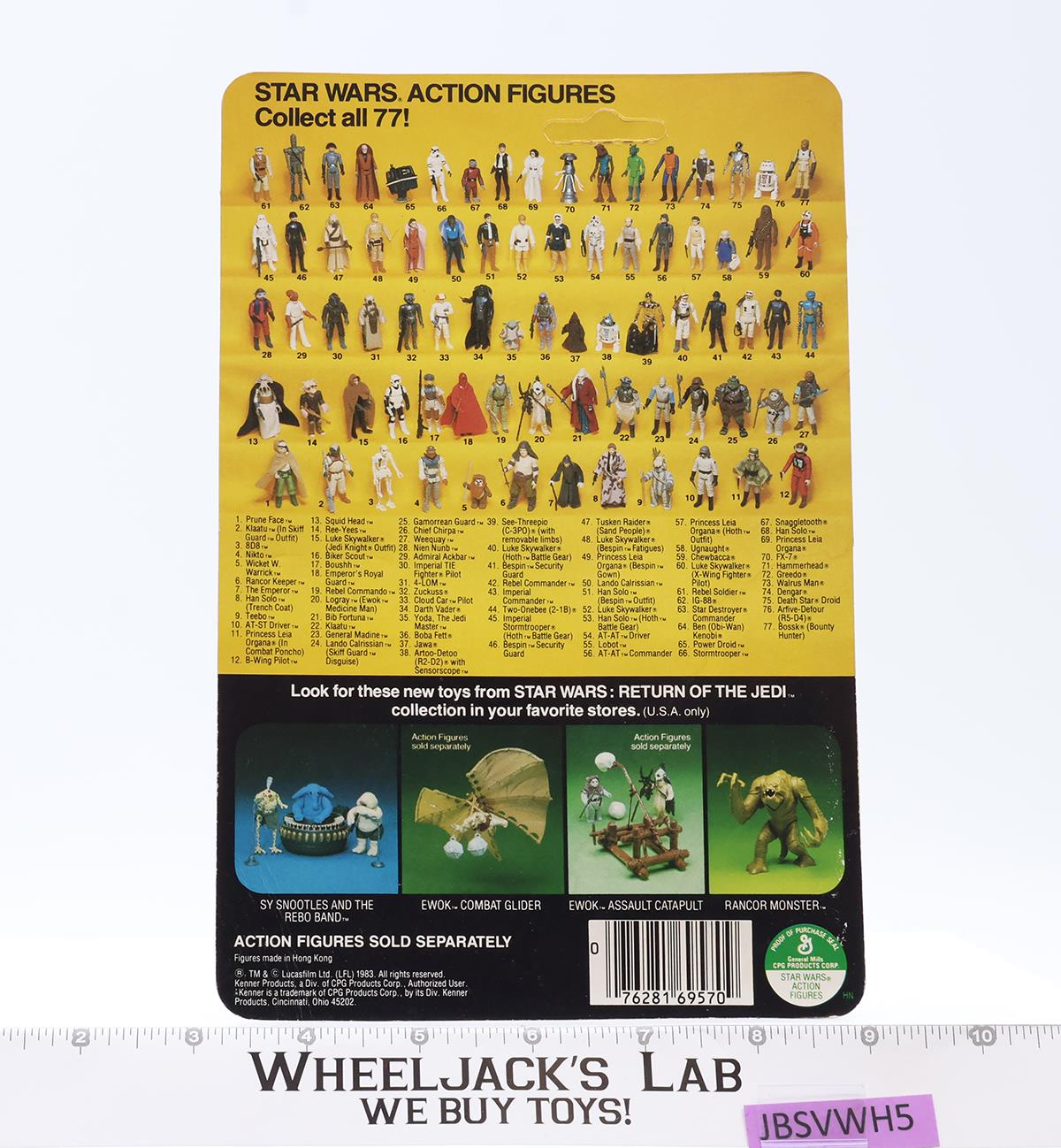 Wicket W. Warrick Ewok AUTOGRAPHED Warwick Davis Star Wars ROTJ Kenner NEW MOSC