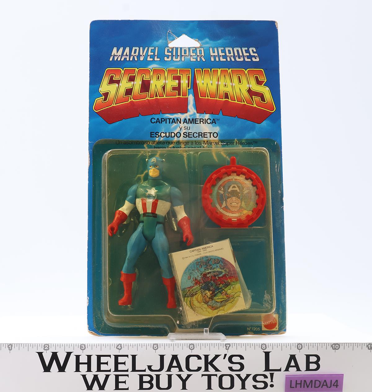 Captain Capitan America SPAIN SPANISH  Marvel Secret Wars 1985 Mattel NEW SEALED